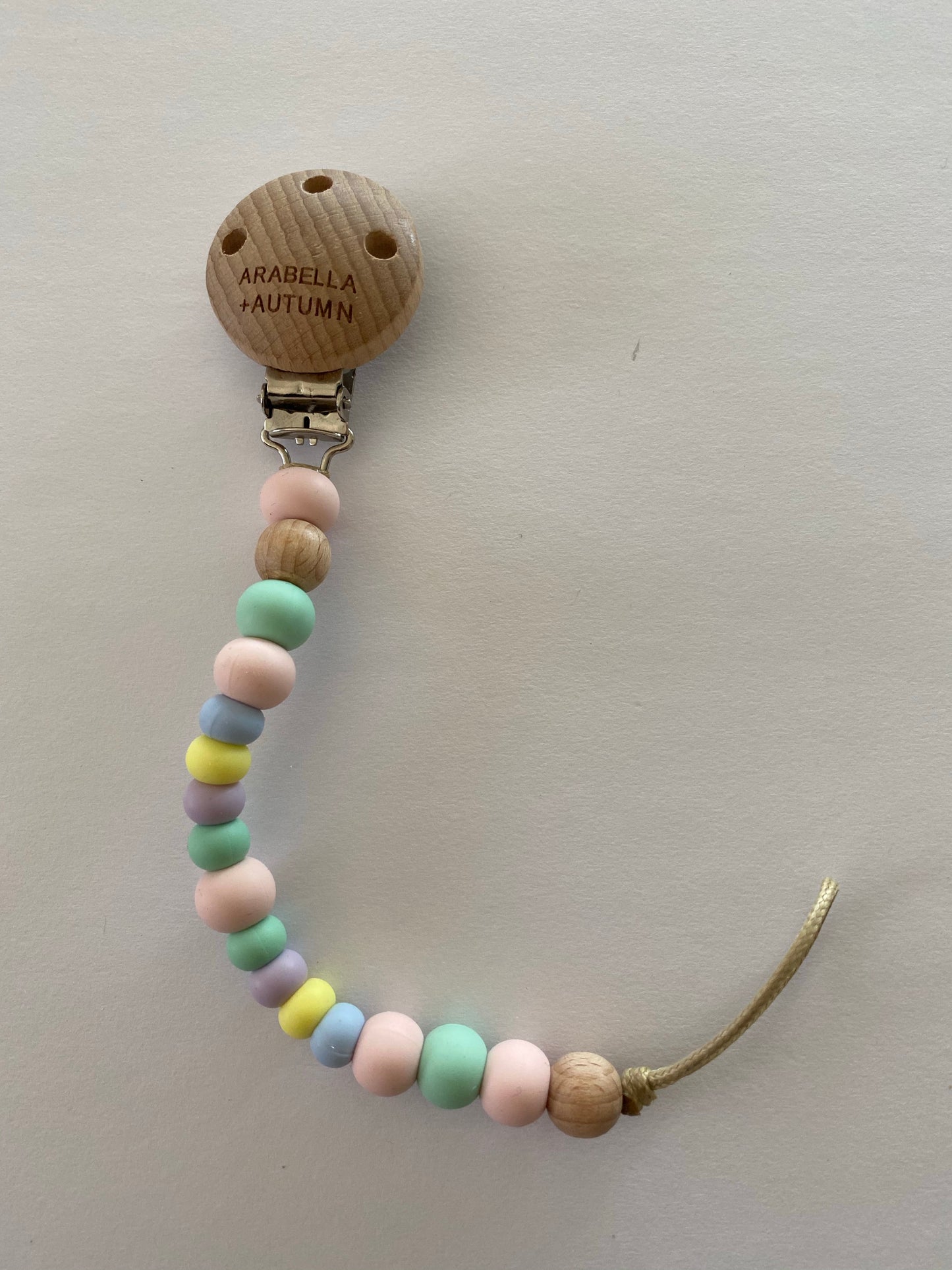Pastel Rainbow Dummy Clip