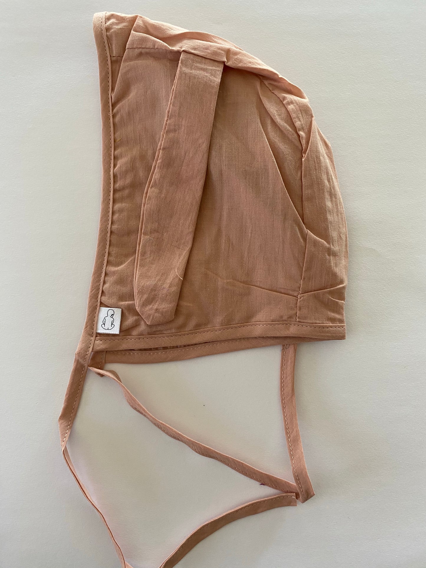 Bonnet with Ears - Ballet Pink