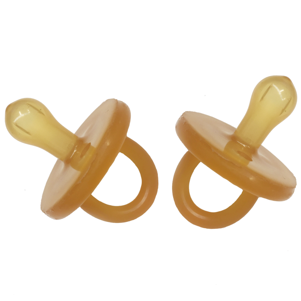 Natural Rubber Soother Round Dummy - Twin